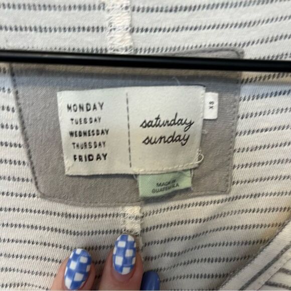 Anthropologie Saturday Sunday Devi Striped Tunic - Picture 8 of 12